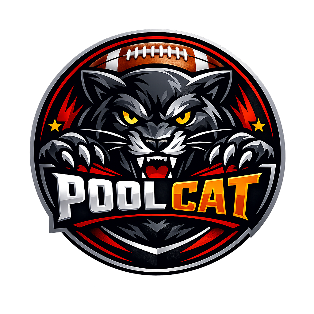 The Pool Cat mascot logo